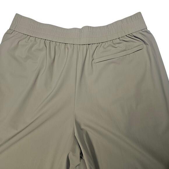 Athleta Pinnacle High Rise Trouser Khaki Wide Leg Flare Pants Women's 14 - Picture 8 of 13